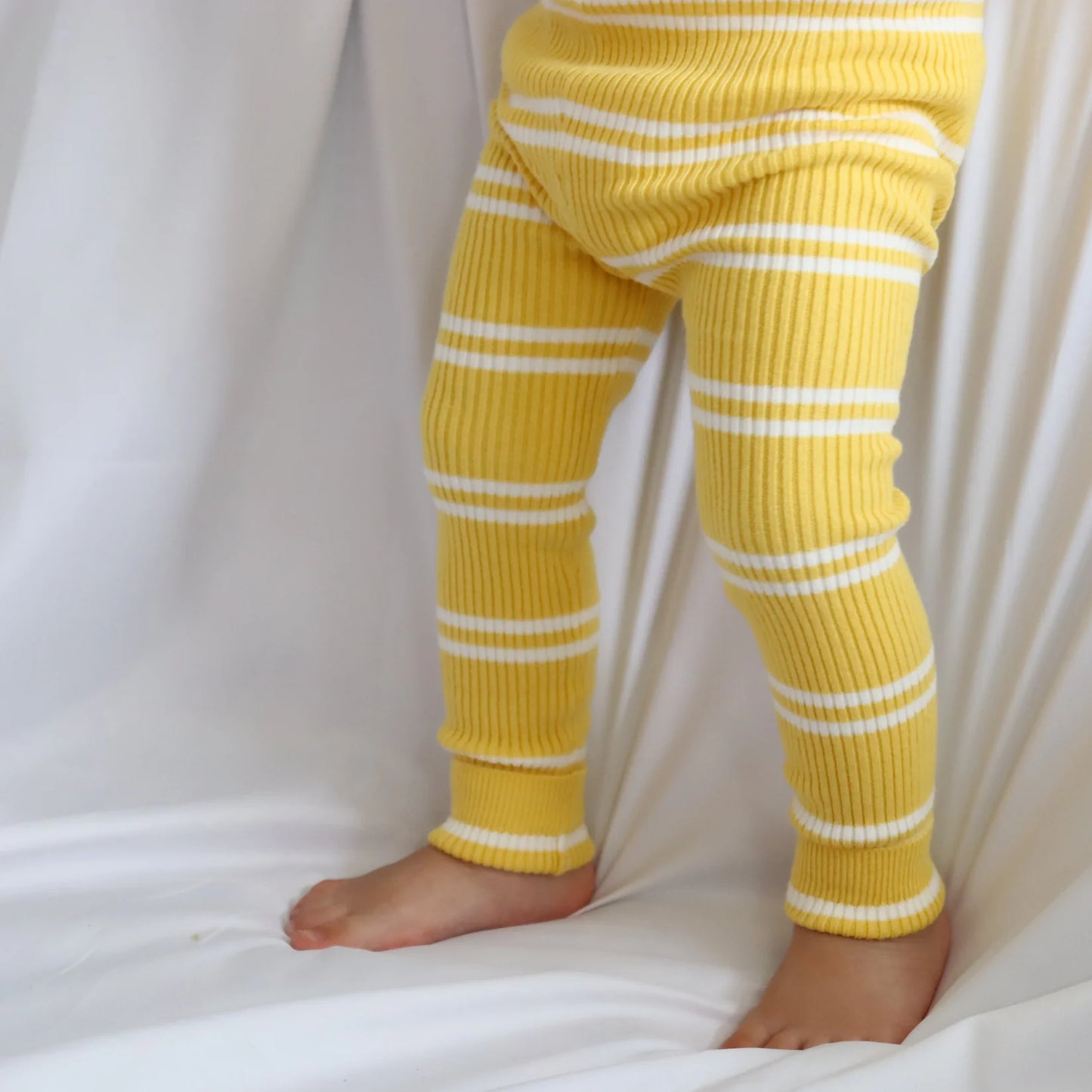KOZY CLUB RIBBED KNIT SET | SUNSHINE STRIPE