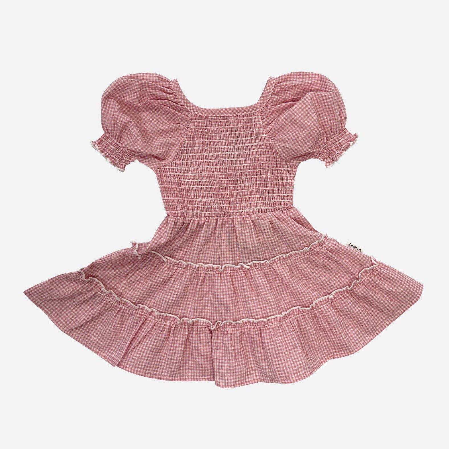 Love Henry Baby Girls Daisy Dress - Pink Gingham