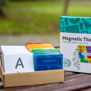 Learn and Grow Magnetic Tile Topper | Alphabet Upper Case