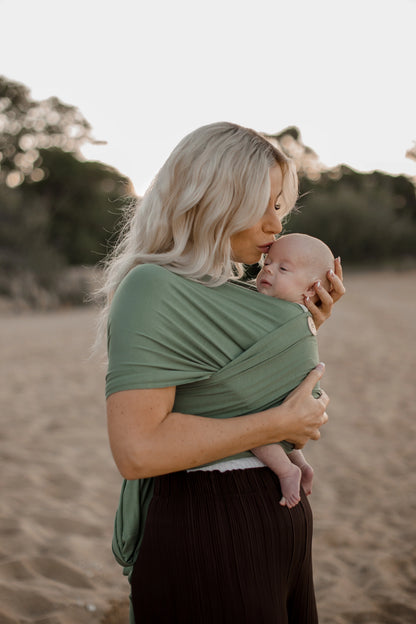Joey Mama Baby Wrap Carrier - Forrest Sage