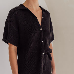 ZIGGY LOU KNIT TOP | ONYX (WOMEN'S)