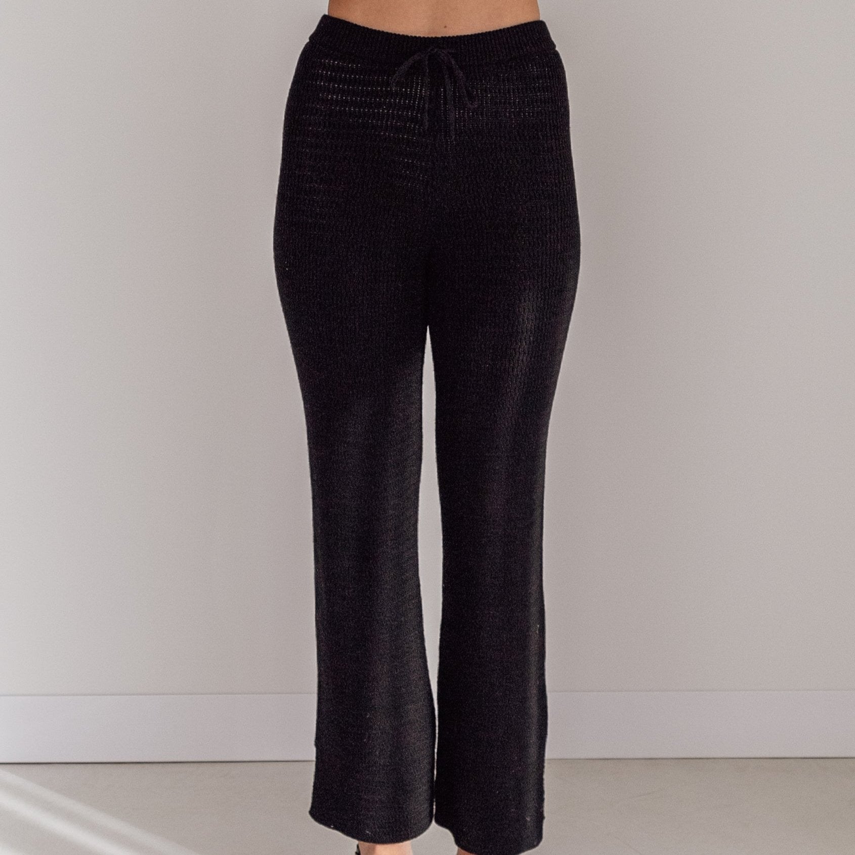 ZIGGY LOU KNIT PANTS | ONYX (WOMEN'S)