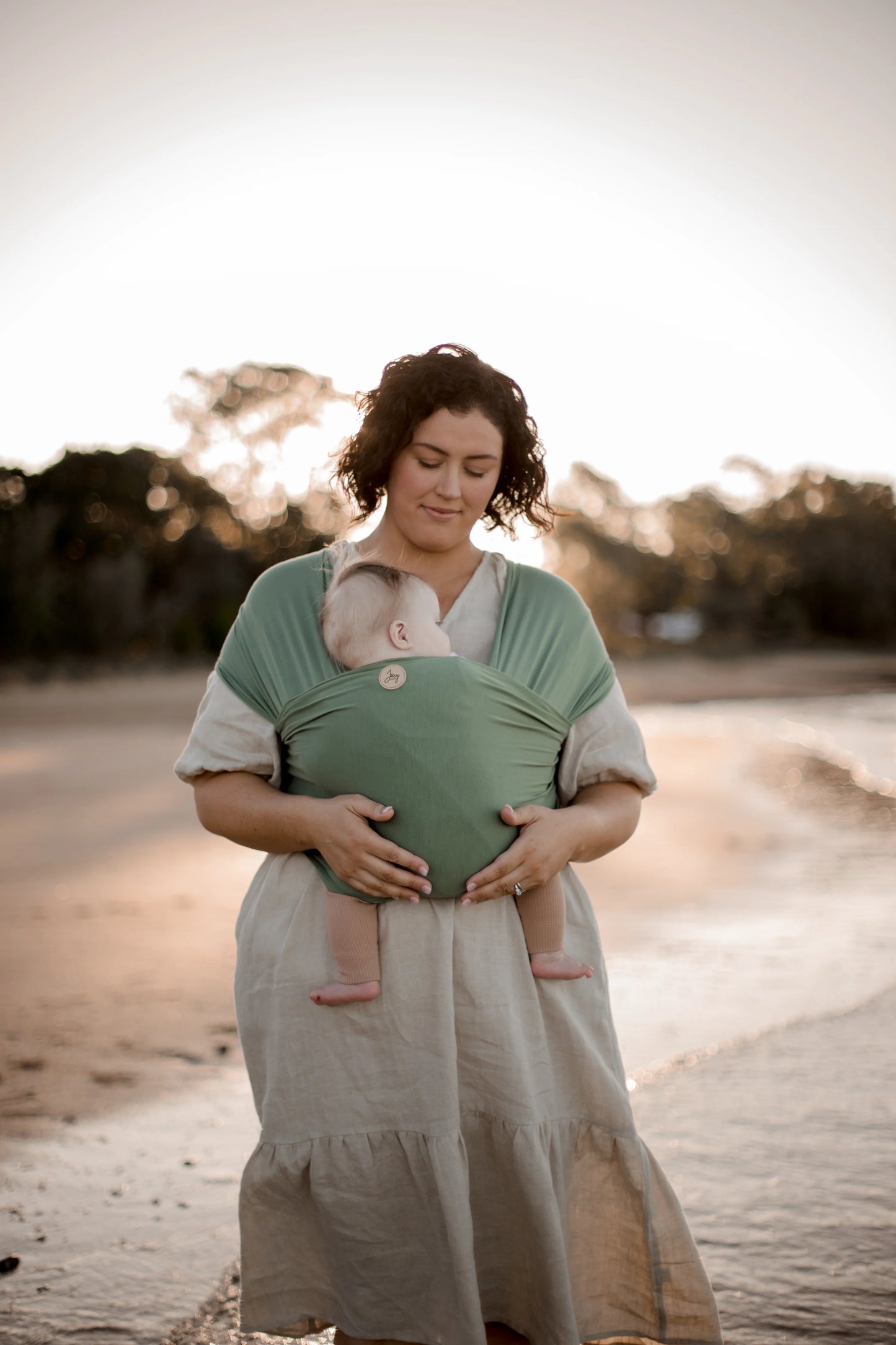 Joey Mama Baby Wrap Carrier - Forrest Sage