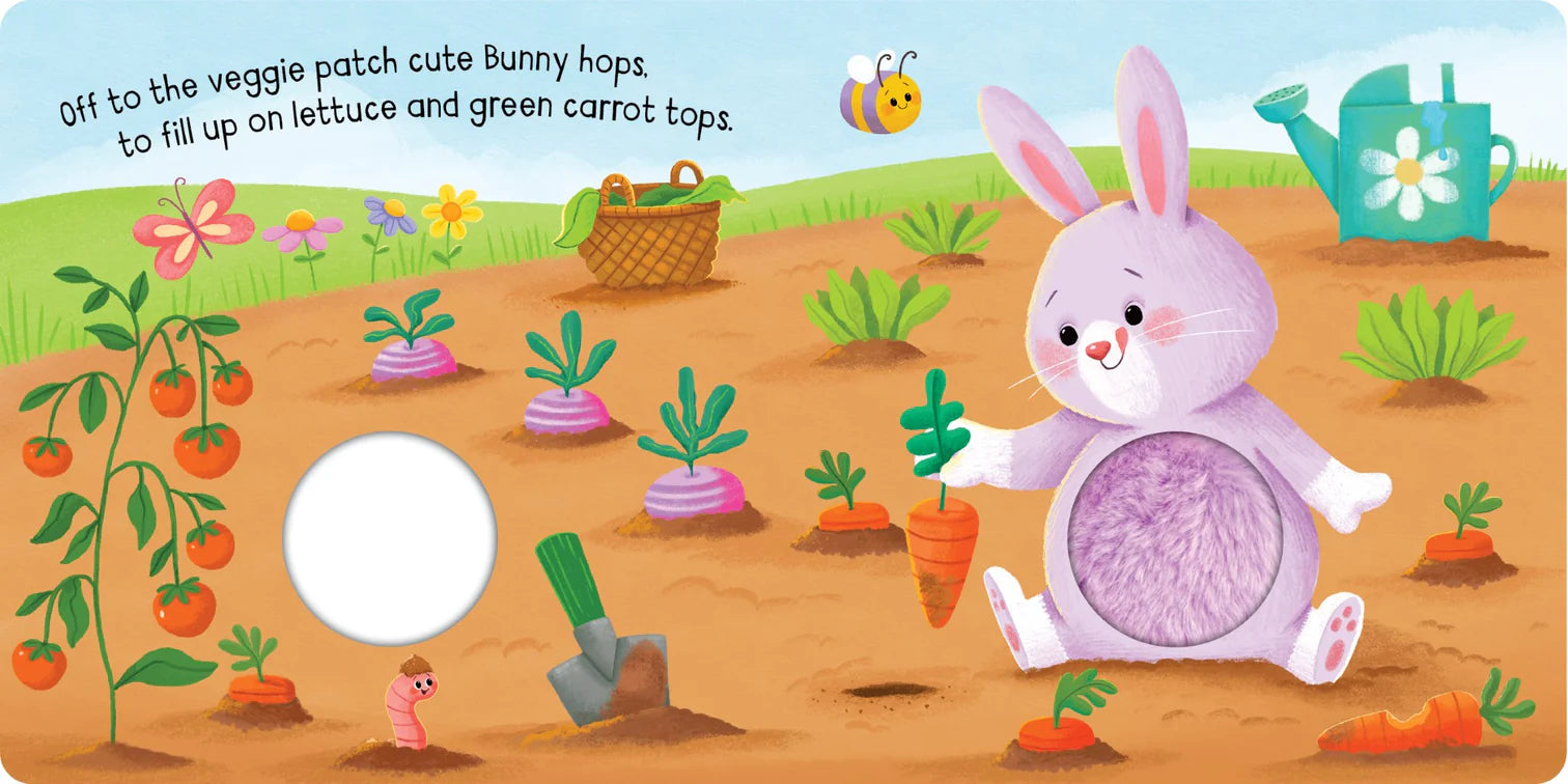 Kids Squeaky Plush Board Book - Little Bunny - Angus & Dudley Collections