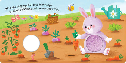 Kids Squeaky Plush Board Book - Little Bunny - Angus & Dudley Collections