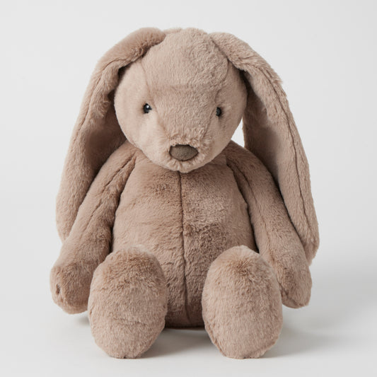 JIGGLE AND GIGGLE LARGE SOFT TOY BUNNY | TAUPE