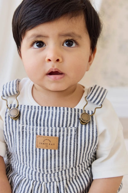 JAMIE KAY PAX SHORT OVERALL | SAILOR STRIPE ECLIPSE - Angus & Dudley Collections
