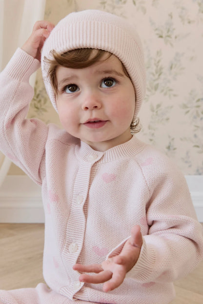 JAMIE KAY COTTON CANDY  KNIT CARDIGAN | KATE HEART - Angus & Dudley Collections