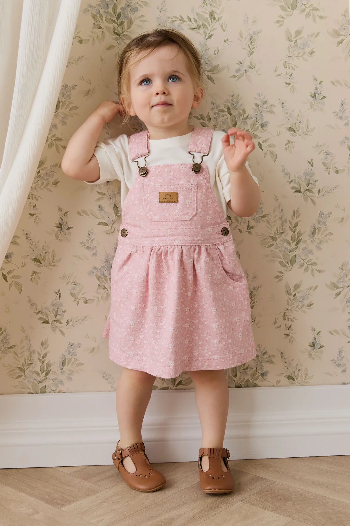 JAMIE KAY NORAH PINAFORE DRESS | PAULA POWDER - Angus & Dudley Collections