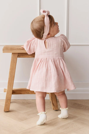 Jamie Kay Organic Cotton Frill Bloomers - Petite Heart Old Rose