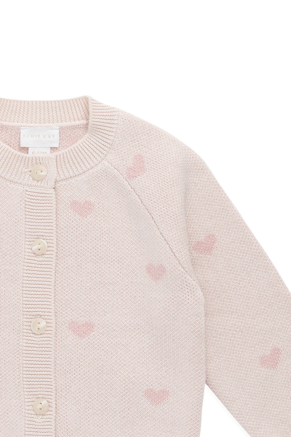 JAMIE KAY COTTON CANDY  KNIT CARDIGAN | KATE HEART - Angus & Dudley Collections