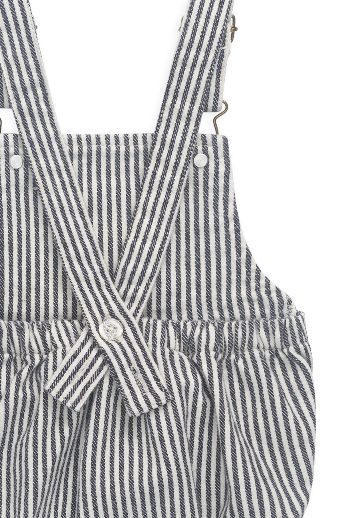 JAMIE KAY PAX SHORT OVERALL | SAILOR STRIPE ECLIPSE - Angus & Dudley Collections