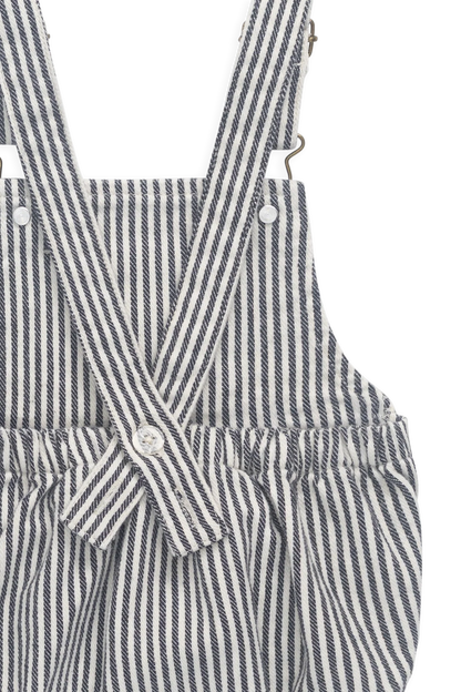 JAMIE KAY PAX SHORT OVERALL | SAILOR STRIPE ECLIPSE - Angus & Dudley Collections