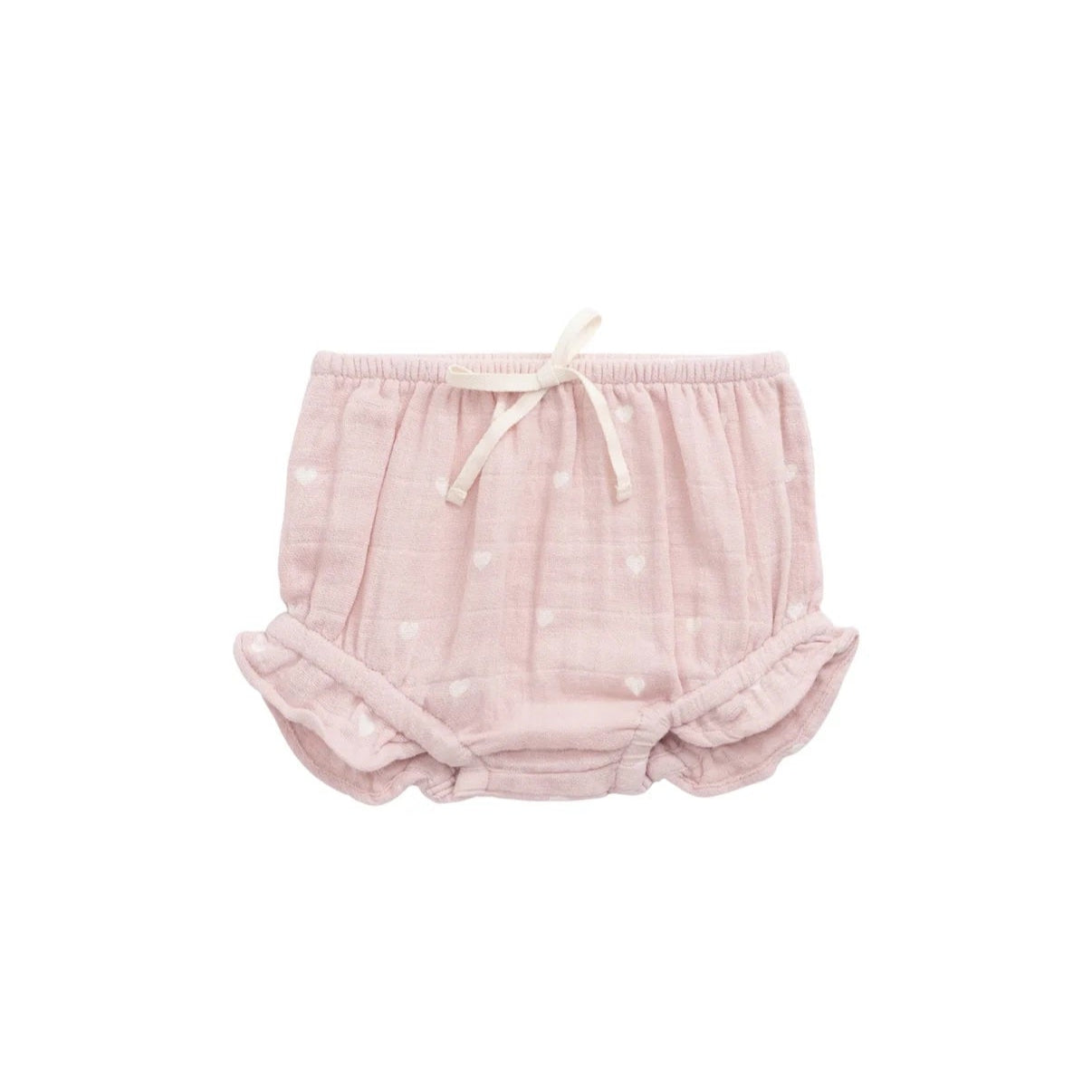 Jamie Kay Organic Cotton Frill Bloomers - Petite Heart Old Rose