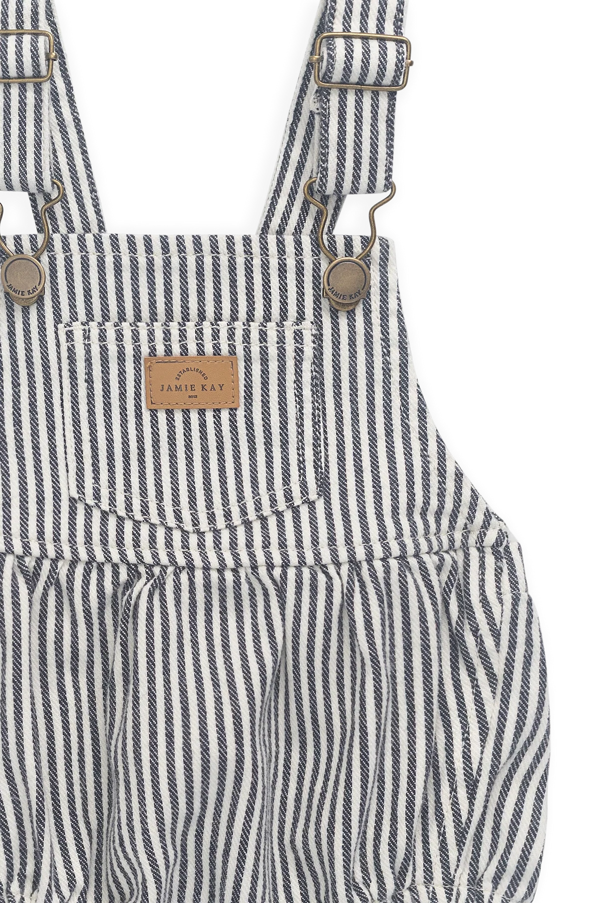 JAMIE KAY PAX SHORT OVERALL | SAILOR STRIPE ECLIPSE - Angus & Dudley Collections