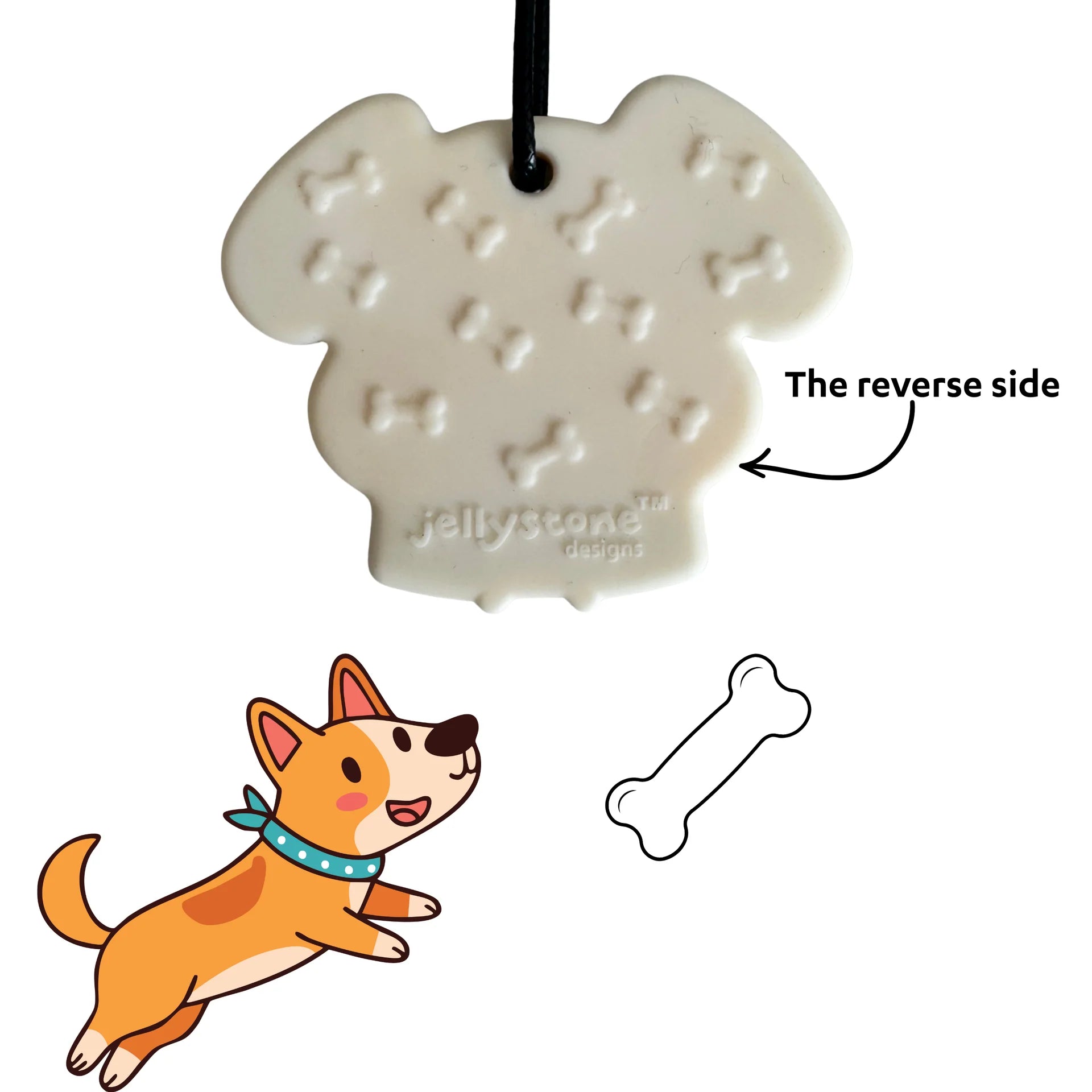 JELLYSTONE CHEW PENDANT | PUPPY - Angus & Dudley Collections