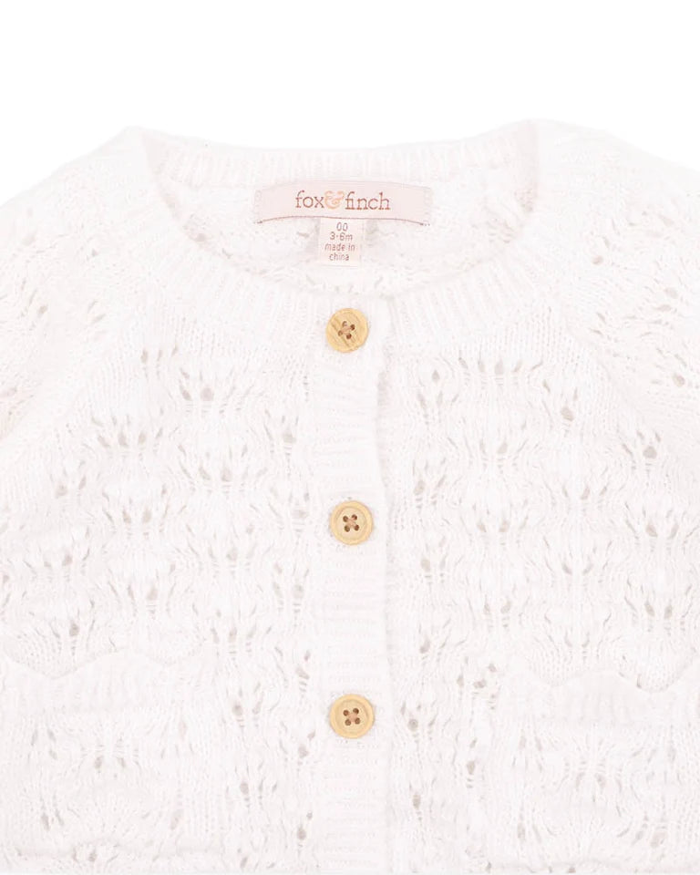 FOX AND FINCH | KNITTED CARDIGAN| PICCOLINA POINTELLE