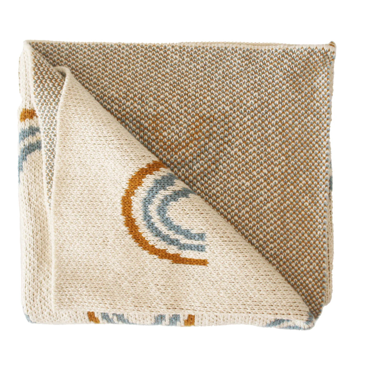 ALIMROSE RAINBOW BABY BLANKET | BLUE