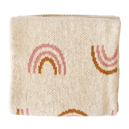 ALIMROSE RAINBOW BABY BLANKET | PINK