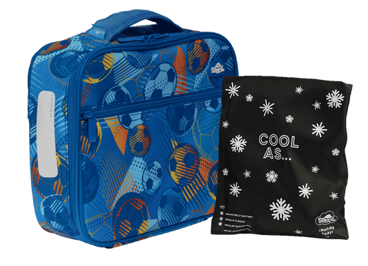 Spencil Big Cooler Insulated Lunch Bag and Chill Pack - Game On