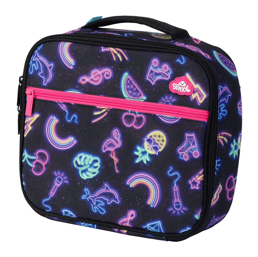 Spencil Big Cooler Insulated Lunch Bag - Neon Party