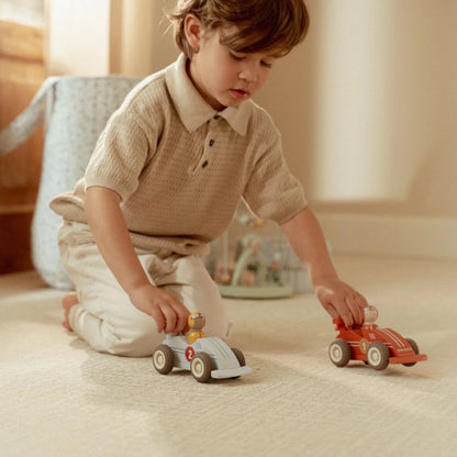 LITTLE DUTCH | WOODEN PULLBACK RACECARS