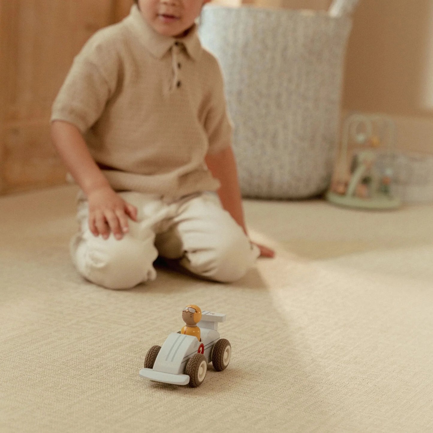 LITTLE DUTCH | WOODEN PULLBACK RACECARS