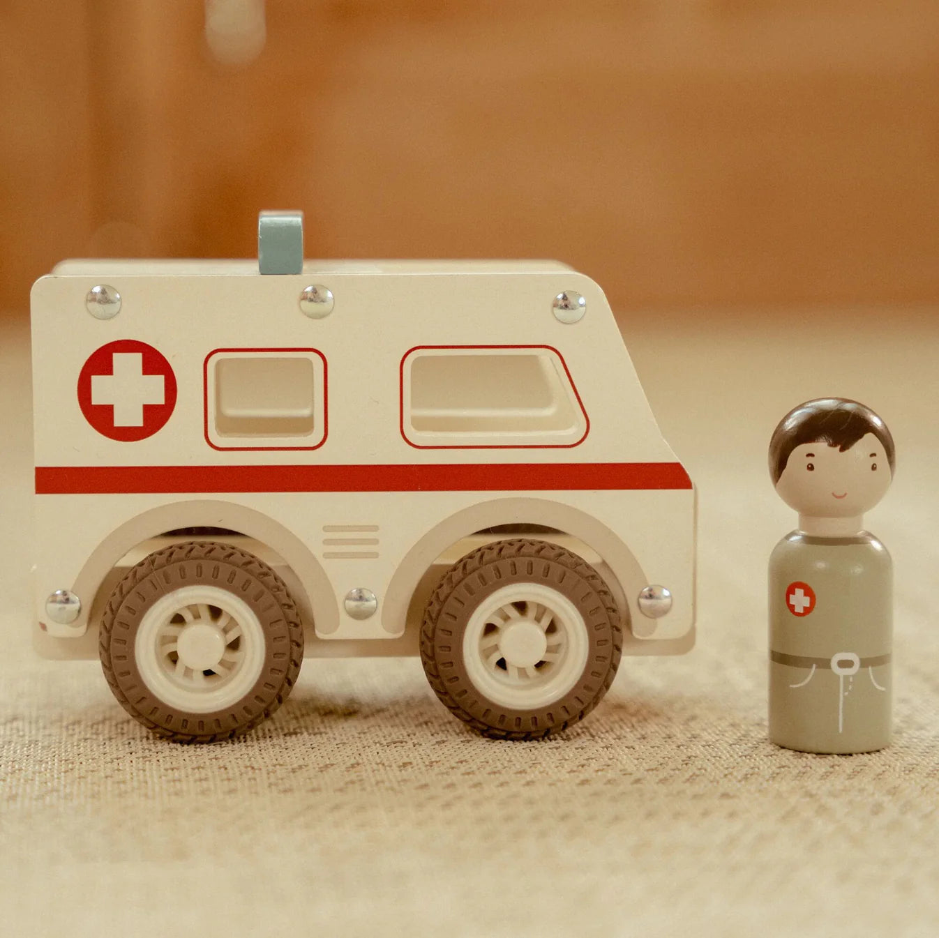 LITTLE DUTCH WOODEN AMBULANCE - Angus & Dudley Collections