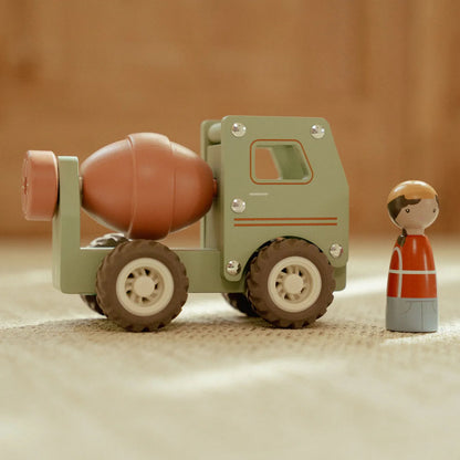 LITTLE DUTCH WOODEN CEMENT TRUCK