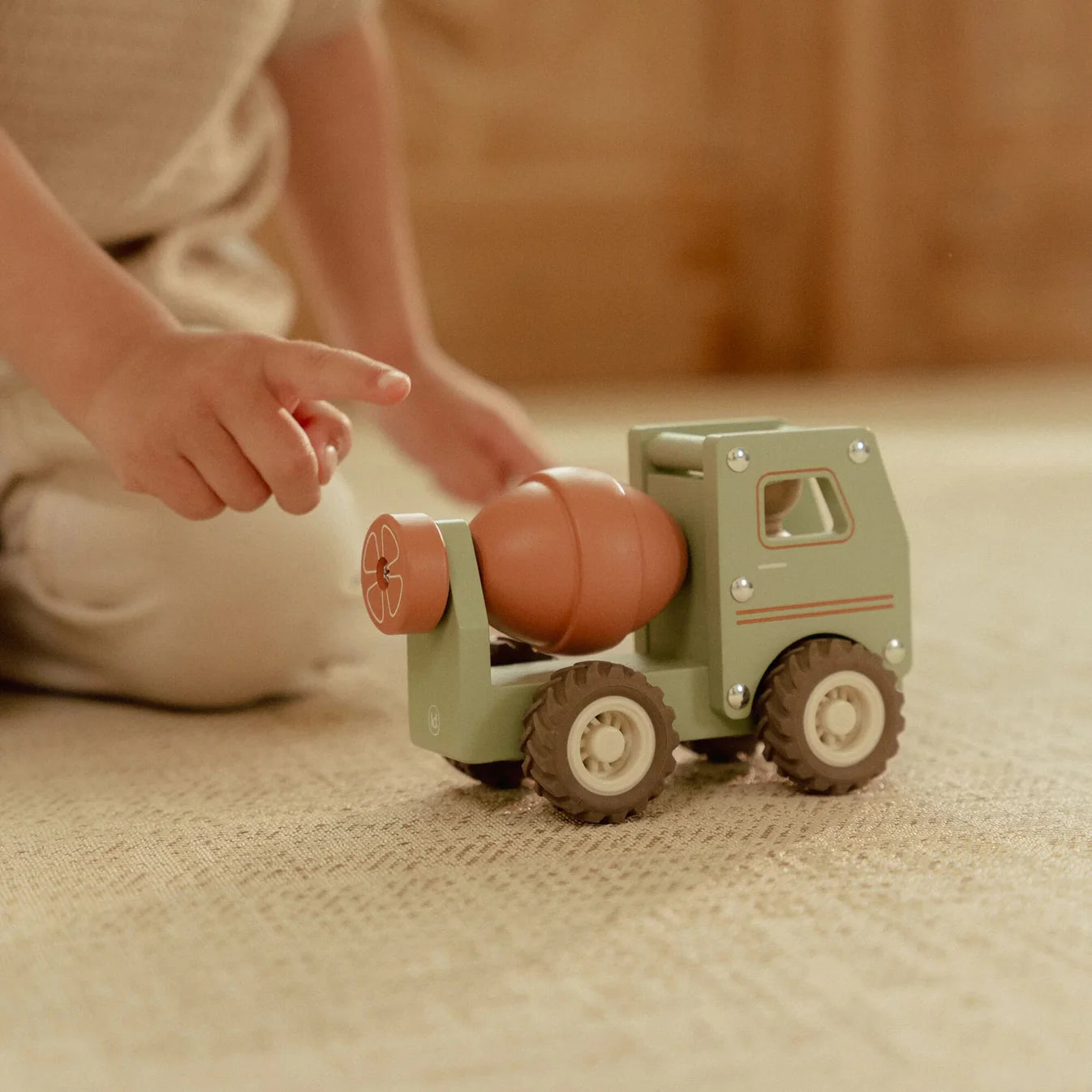 LITTLE DUTCH WOODEN CEMENT TRUCK