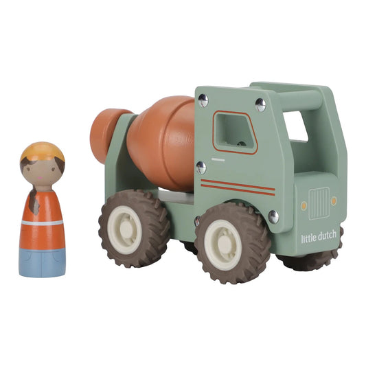 LITTLE DUTCH WOODEN CEMENT TRUCK