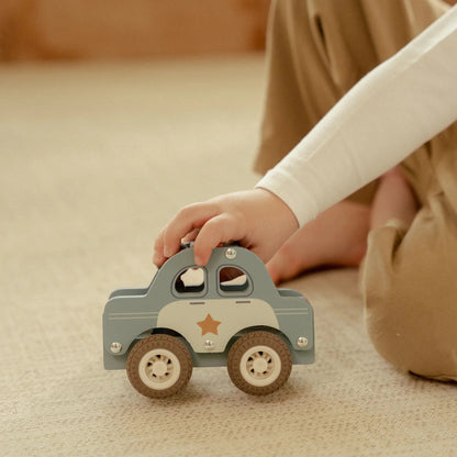 LITTLE DUTCH WOODEN POLICE CAR