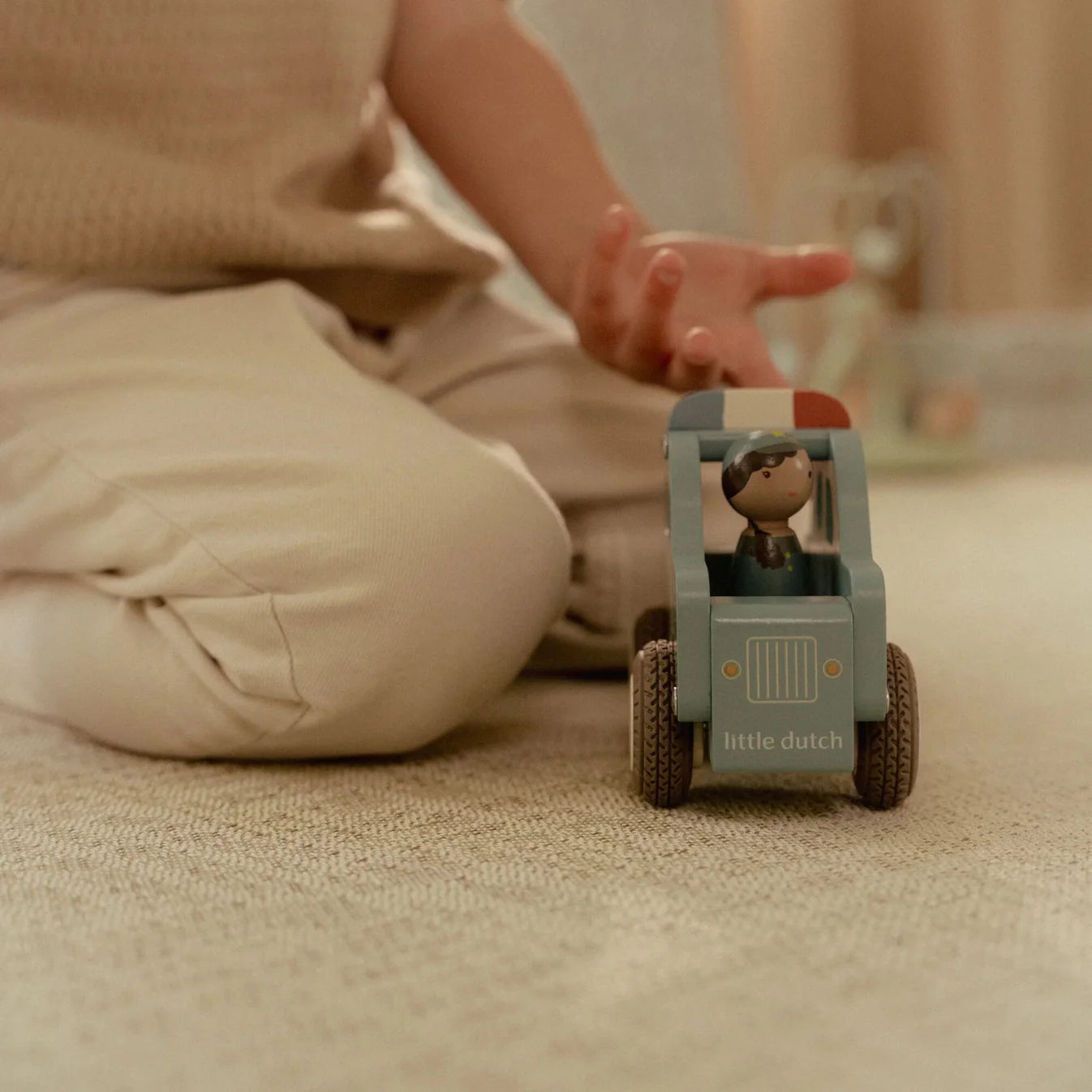 LITTLE DUTCH WOODEN POLICE CAR