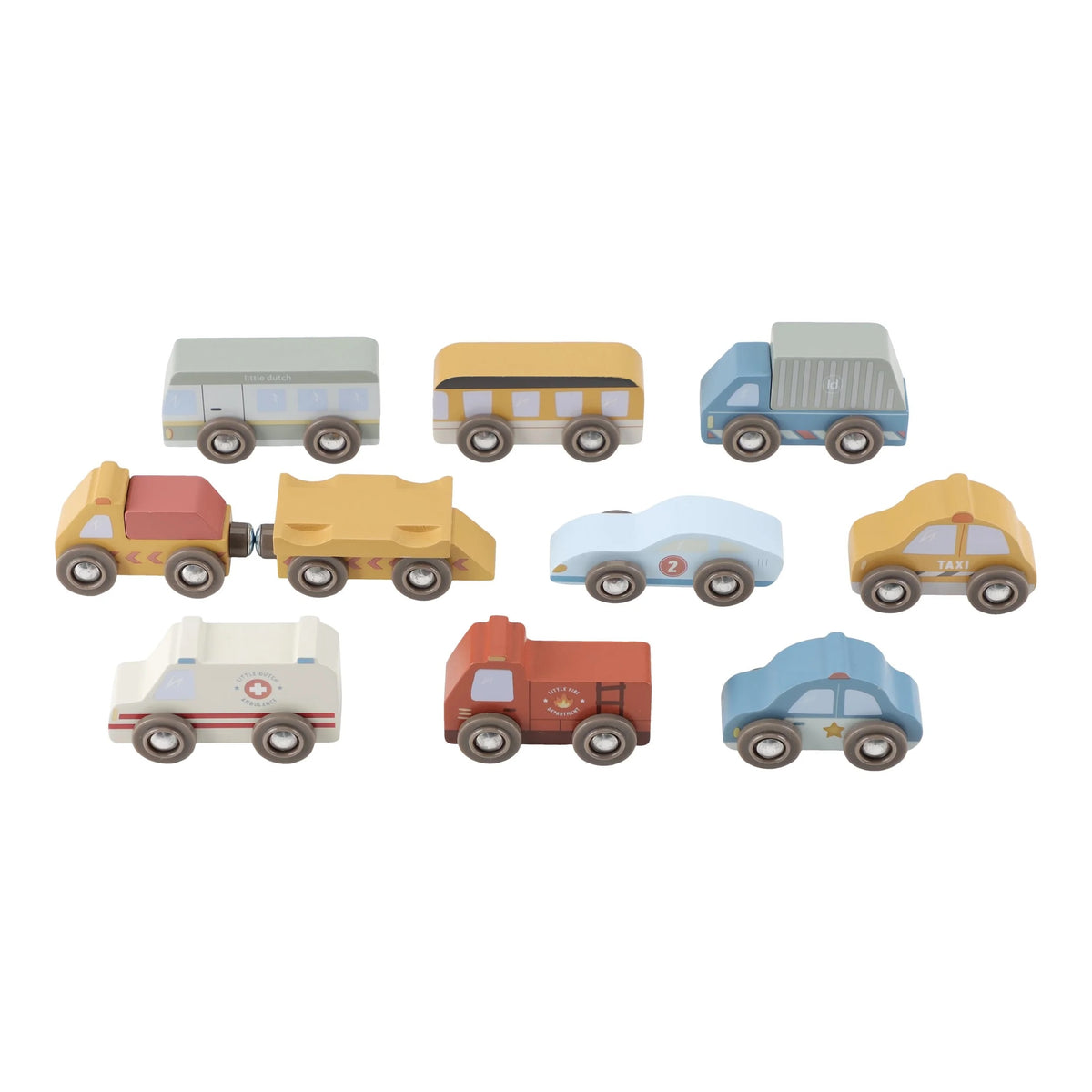 LITTLE DUTCH | WOODEN VEHICLE SET