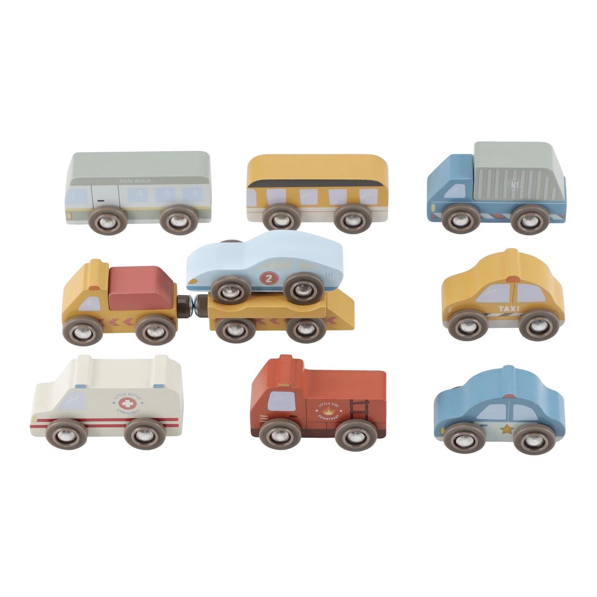 LITTLE DUTCH | WOODEN VEHICLE SET