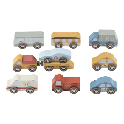 LITTLE DUTCH | WOODEN VEHICLE SET