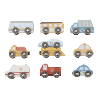 LITTLE DUTCH | WOODEN VEHICLE SET