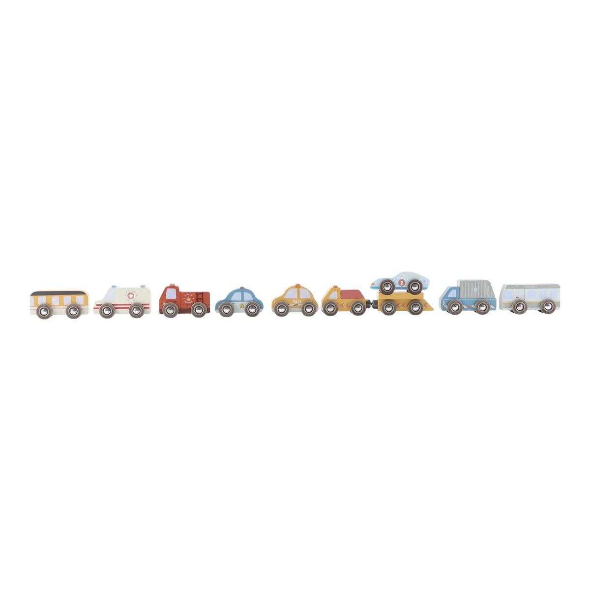 LITTLE DUTCH | WOODEN VEHICLE SET