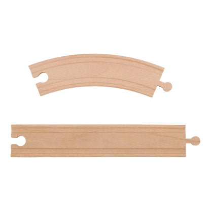 LITTLE DUTCH | WOODEN CRANE AND TRAIN TRACK SET
