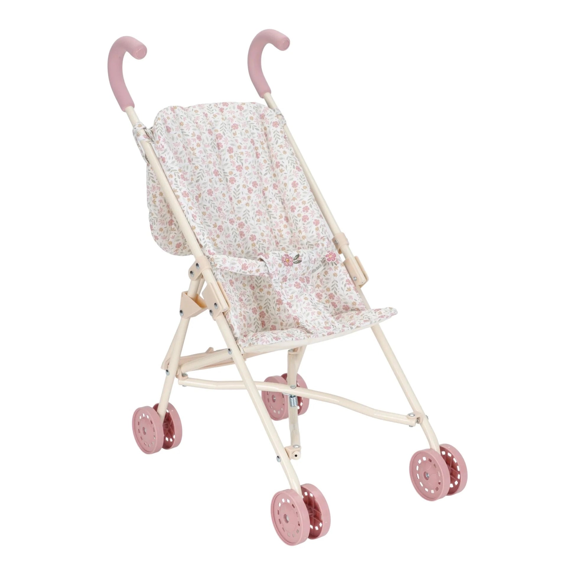 LITTLE DUTCH METAL DOLL STROLLER | FLORAL - Angus & Dudley Collections