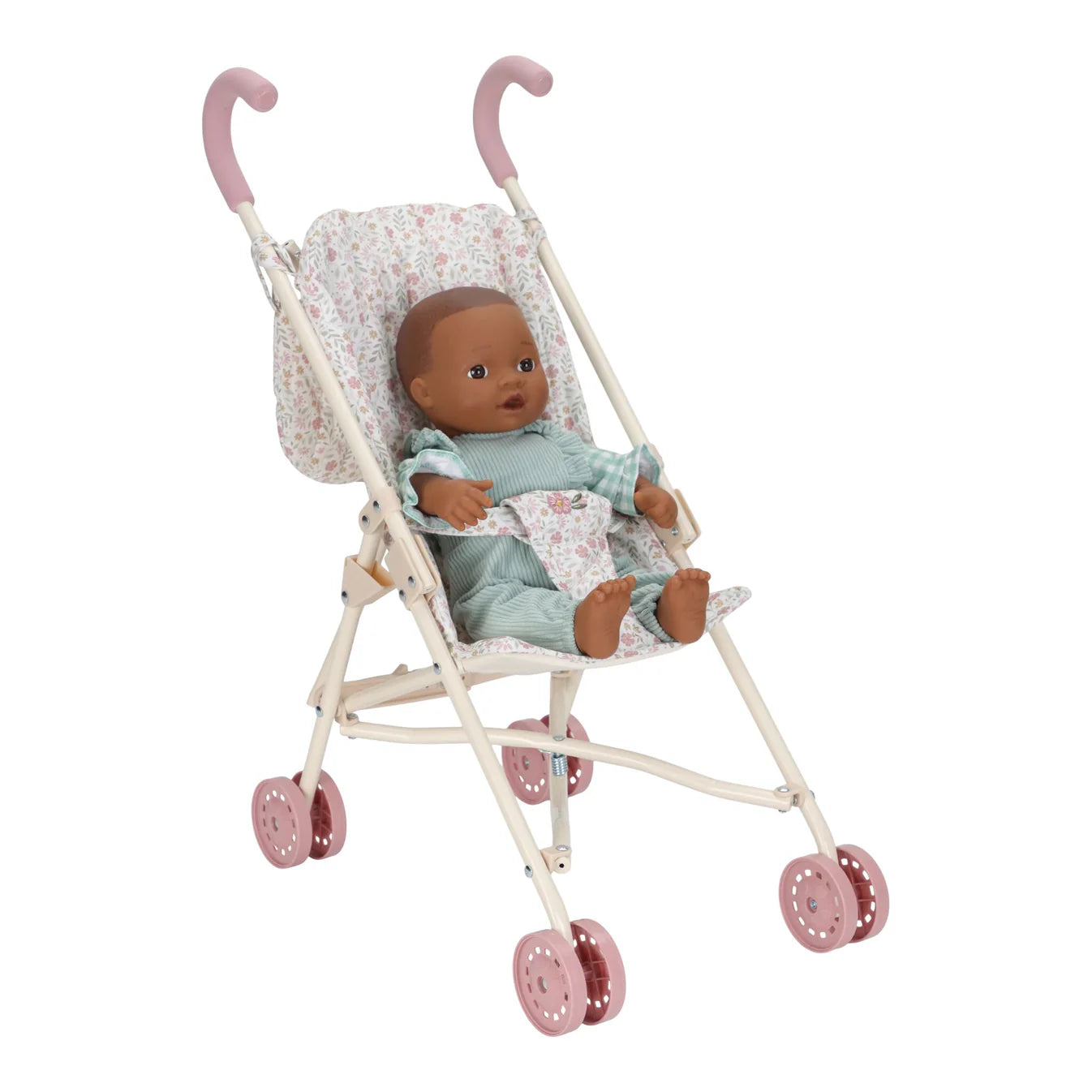 LITTLE DUTCH METAL DOLL STROLLER | FLORAL - Angus & Dudley Collections