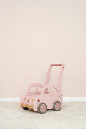 Little Dutch Wooden Baby Walker - Pink