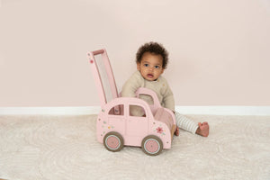 Little Dutch Wooden Baby Walker - Pink