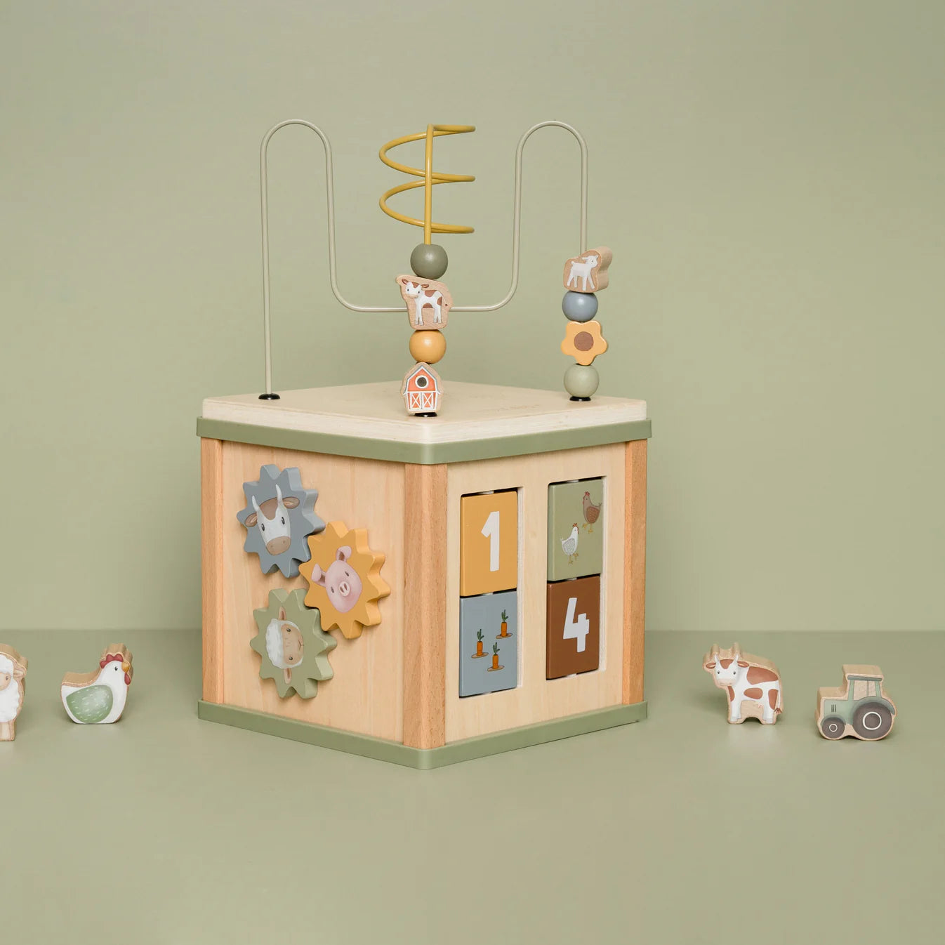 Little Dutch Wooden Little Farm Activity Cube