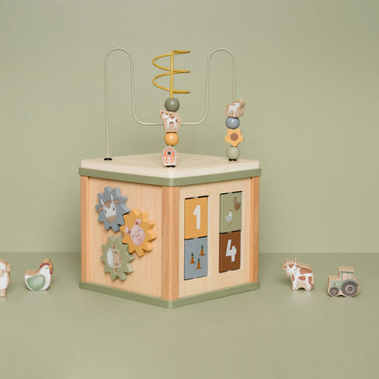 Little Dutch Wooden Little Farm Activity Cube