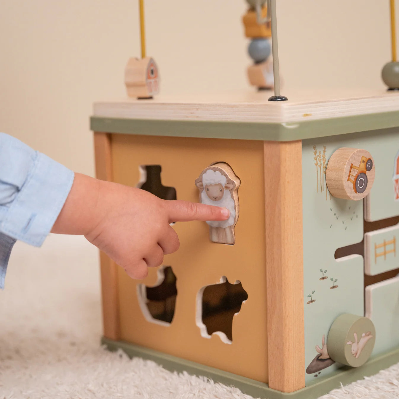 Little Dutch Wooden Little Farm Activity Cube