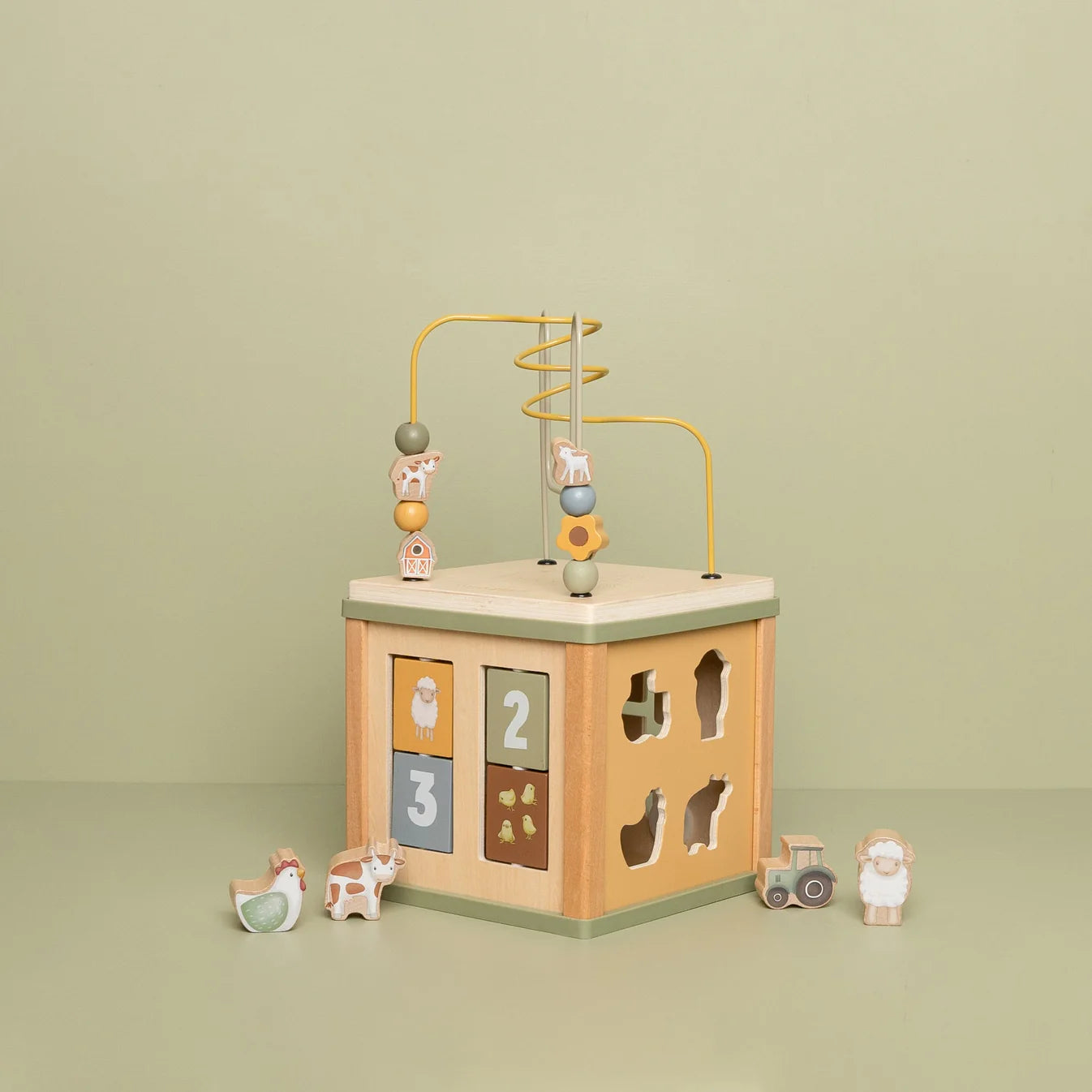 Little Dutch Wooden Little Farm Activity Cube