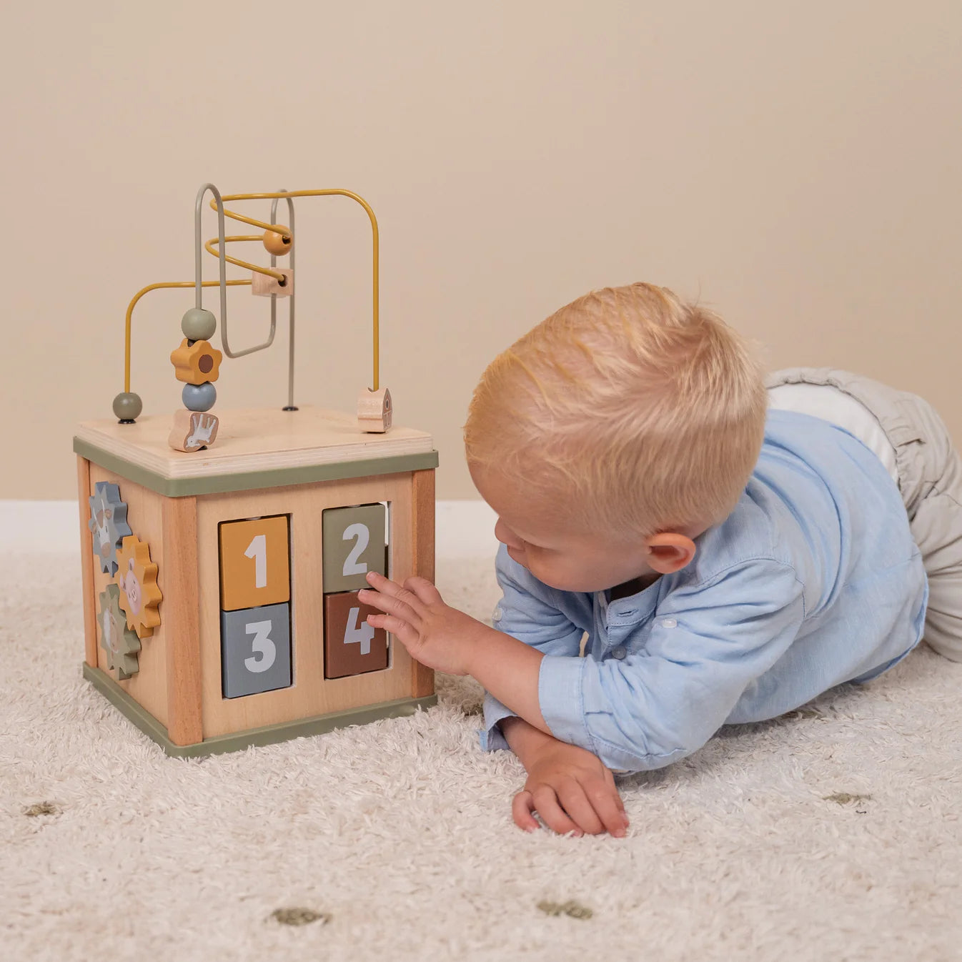 Little Dutch Wooden Little Farm Activity Cube