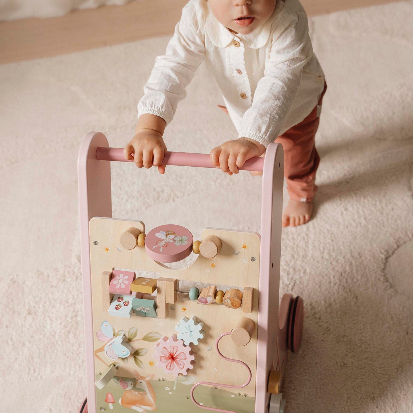 LITTLE DUTCH | WOODEN ACTIVITY WALKER | FAIRY GARDEN