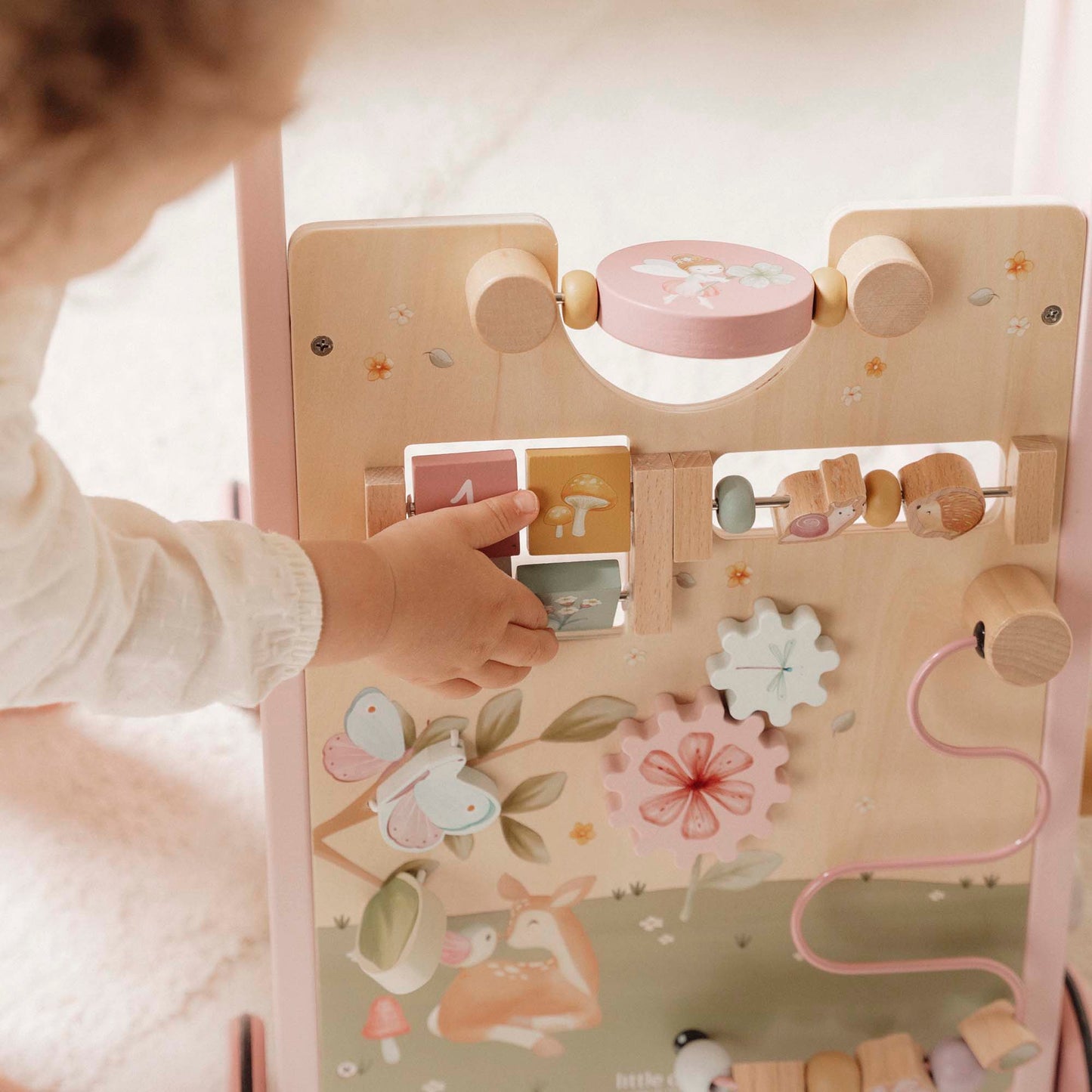 LITTLE DUTCH | WOODEN ACTIVITY WALKER | FAIRY GARDEN